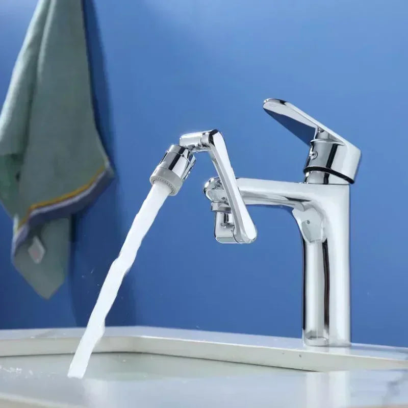Extensor de torneiras com rotação universal de 1080°, cabeça de pulverizador, braço de robô de cozinha, extensão de torneira, aerador, misturador, borbulhador, bico de torneira de água