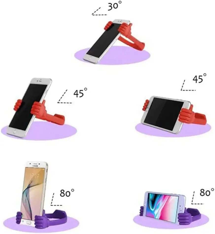Suporte para celular com polegar para cima -