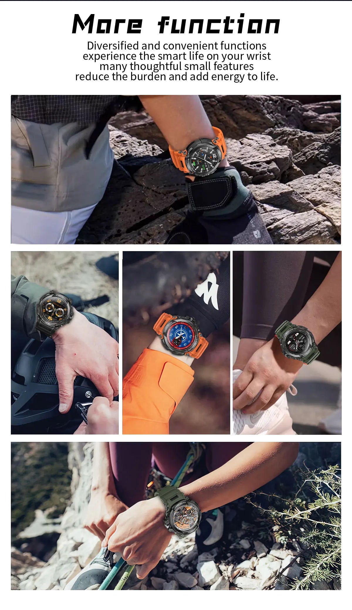 Novo Smartwatch Masculino 2025 com Tela HD de 1,5" e Chamadas Militares, IP68 à Prova D'água, 100 Modos Esportivos, com Bateria Grande de 600mAh