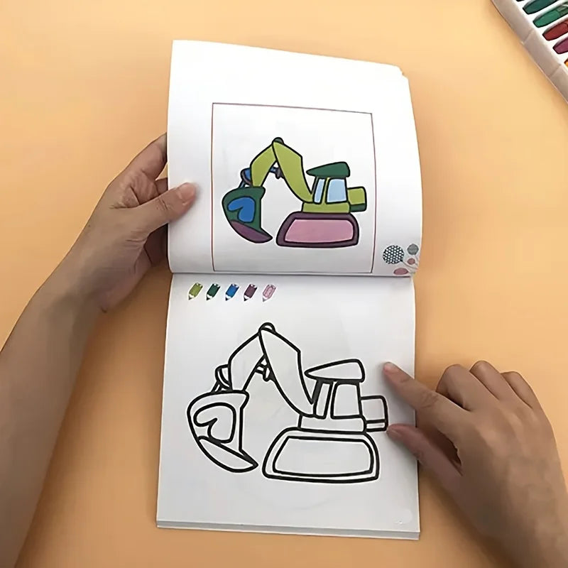 Livro de colorir com 160 páginas de pintura e grafite para aprender arte, pintura, iluminação e melhorar a capacidade de compreensão