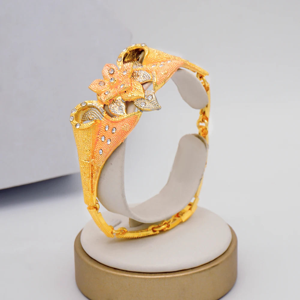 Conjuntos de joias finas 2023 para mulheres, presentes de casamento, colar, pulseira, brincos, anel, joias com contas africanas