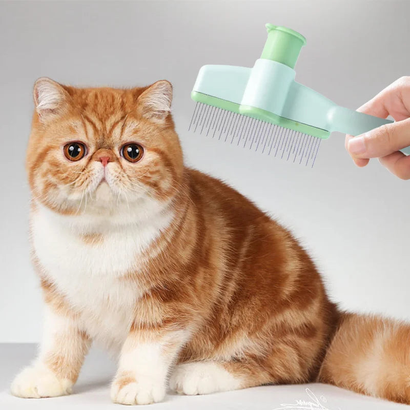 Escova de massagem para gatos, pente profissional para animais de estimação, escova para remoção de pelos de animais de estimação, pente durável para gatinhos, acessórios para animais de estimação