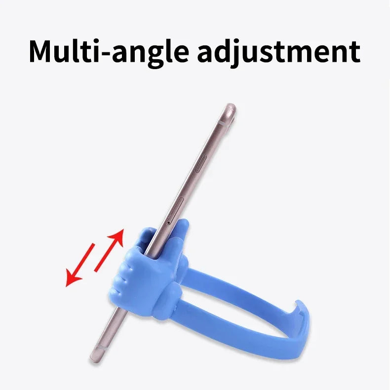 Suporte para celular com polegar para cima -