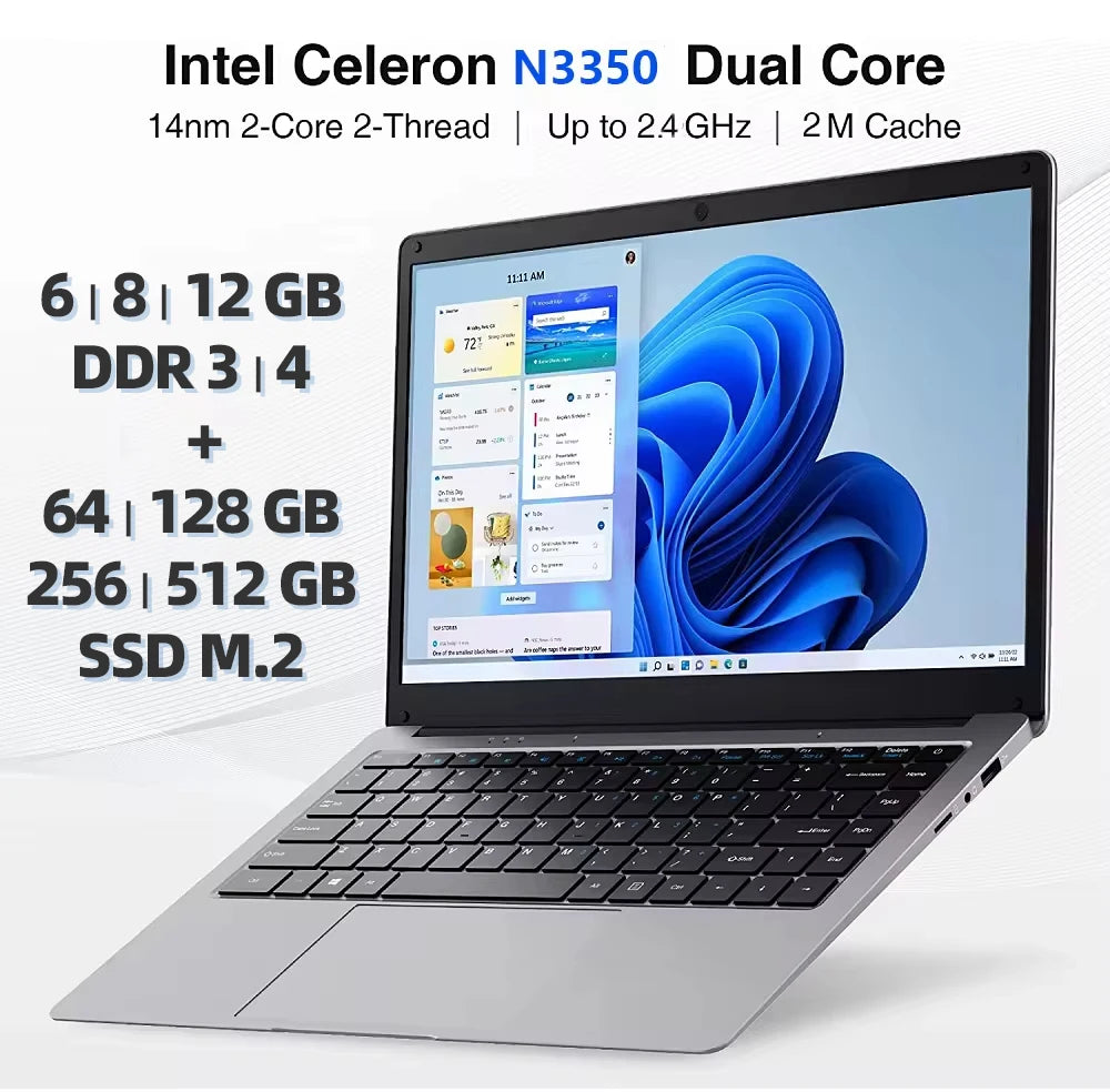 14 Win 11 Laptop Unidade de Estado Sólido Laptop