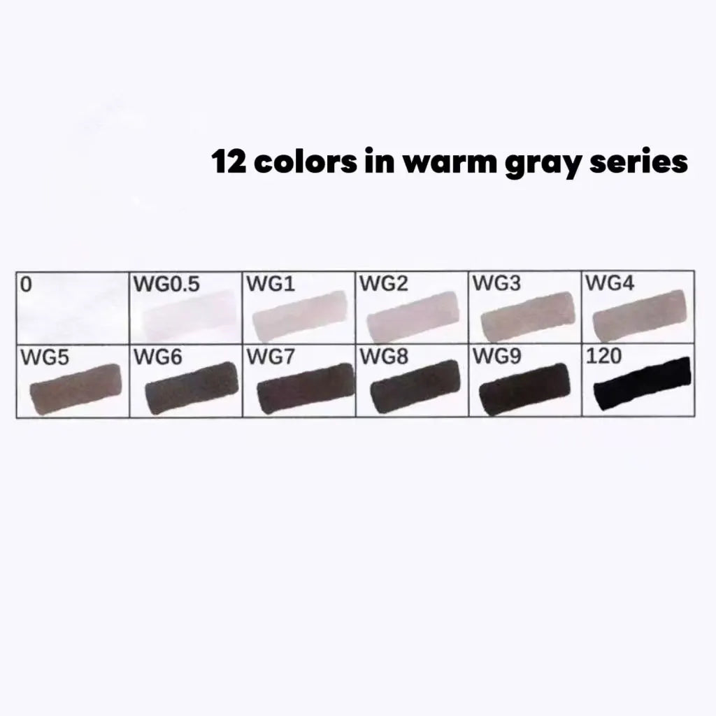 12 Colors Alcohol Oily Art Marker Pen Set for Draw Double Headed Sketching Oily Tip Based Markers Graffiti Manga Art Supplies
