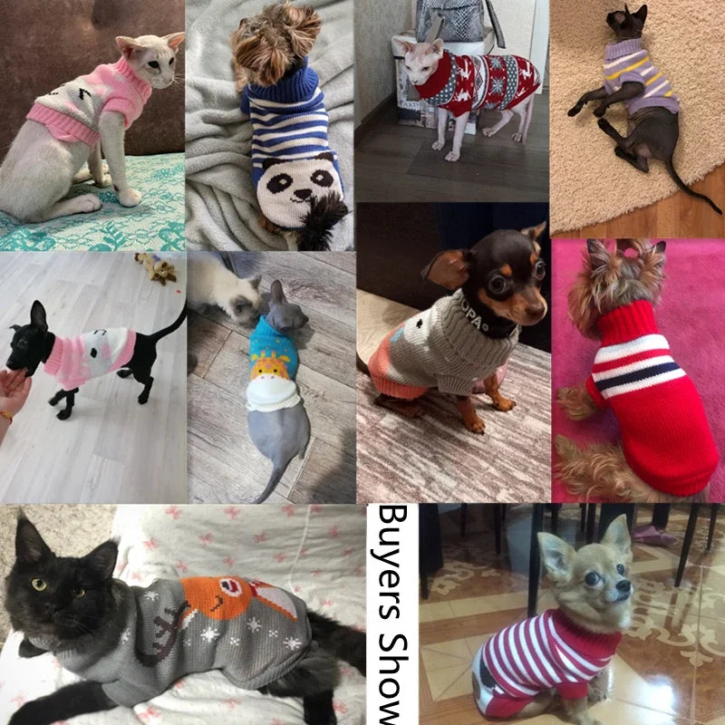 Suéter de Natal para Cachorro e Gato, Pulôver, Roupas de Inverno para Cachorros Pequenos, Chihuahua, Yorkies, Jaqueta para Filhotes, Roupas para Animais de Estimação, ubranka dla psa