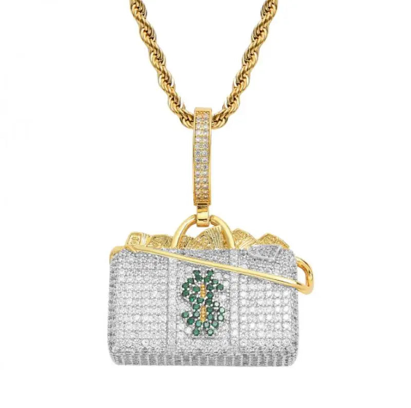 Pingente de alfabeto XO com zircônia incrustada em metal, tendência, personalidade, masculino, feminino, glamour de rua, moda hip hop, colar, joias, presentes