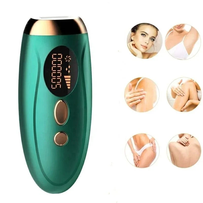 Sistema de depilação IPL para mulheres 990000 flashes Dispositivo depilador a laser permanente indolor para corpo, biquíni e removedor de pelos faciais em