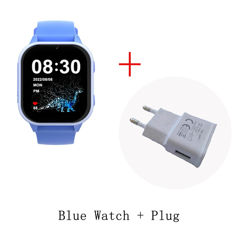 Relógio inteligente infantil Wonlex 4G SOS GPS WiFi Relógio de pulso Whatsapp KT19Pro Android 8.1 com câmera de chamada de vídeo Monitor Smartwatch infantil