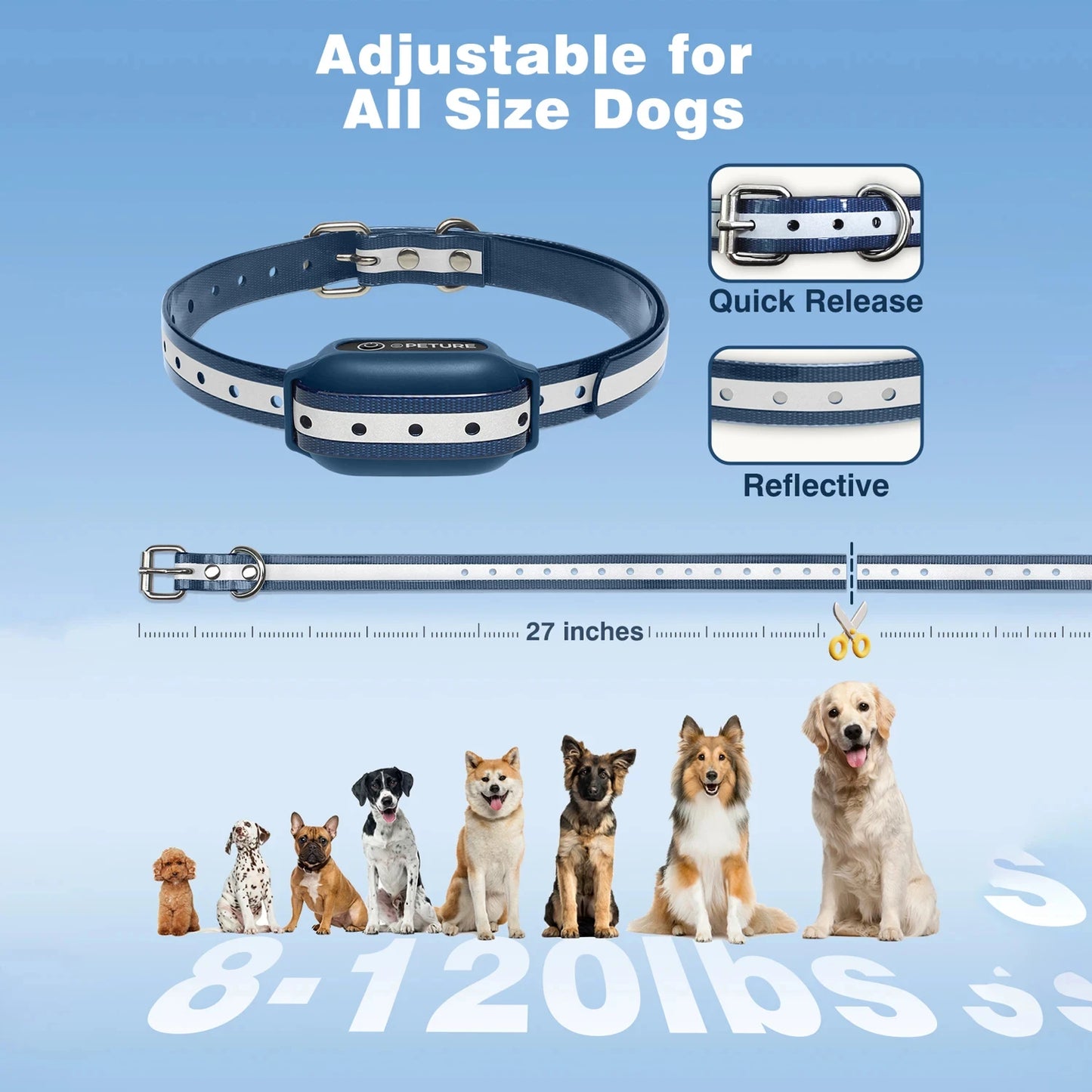 1000M Dog Training Collar 3 Training Modes Waterproof & Rechargeable Shock Collar With Remote Control dogs accessories 강아지