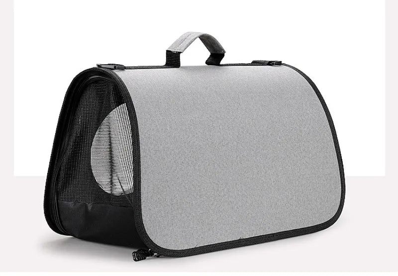 Mochila portátil para animais de estimação para viagens ao ar livre, mochila dobrável transparente para gatos, adequada para cães e gatos, bolsa respirável para viagens