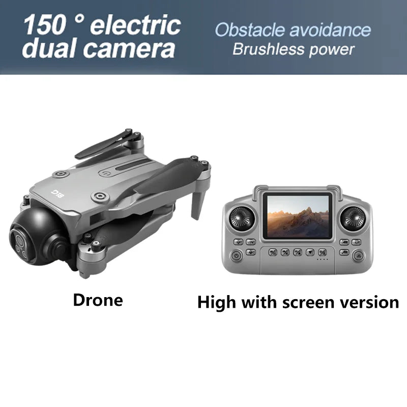 2025 Novo D18 Drone 8K Fotografia Aérea HD com Câmera Dupla Inteligente Prevenção de Obstáculos Sem Escovas Dobrável Quadricóptero Brinquedos