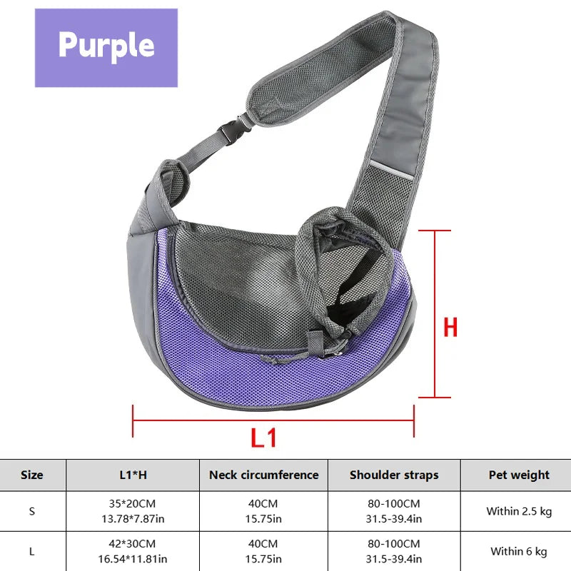 1 peça mochila para cachorro, bolsa de viagem transversal de malha respirável para filhotes, gatos, caminhadas e acampamentos