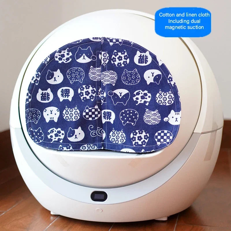 Cortina para porta de bacia de gato à prova de odores e poeira, combinando com a primeira caixa de areia automática para gatos Petree, apenas CORTINA