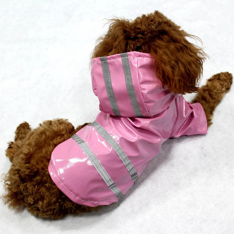 Capa de chuva para cachorro, capa impermeÔvel e refletiva para animais de estimação, capa de chuva para filhotes, gatos, chihuahua, bulldog, animais de estimação, capa, poncho, fantasia