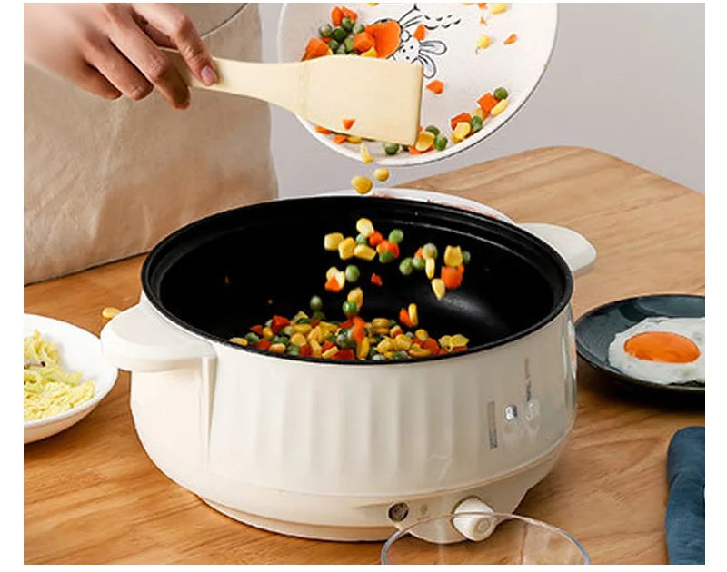 Panela elétrica multicooker de 220 V, camada única/dupla, 1 a 2 pessoas, panela antiaderente doméstica, panela de arroz, utensílios de cozinha