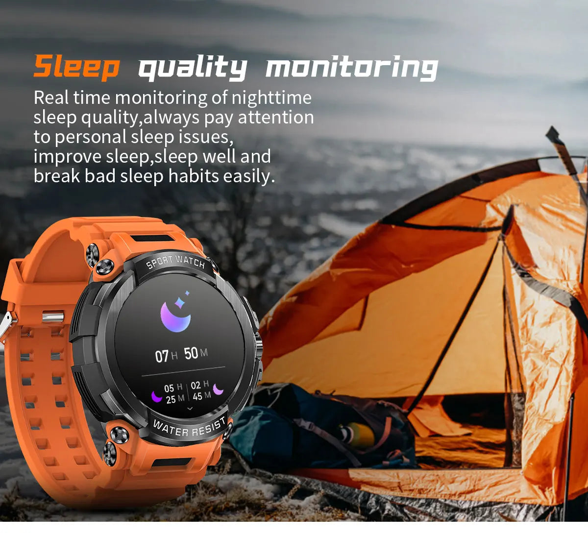 Novo Smartwatch Masculino 2025 com Tela HD de 1,5" e Chamadas Militares, IP68 à Prova D'água, 100 Modos Esportivos, com Bateria Grande de 600mAh