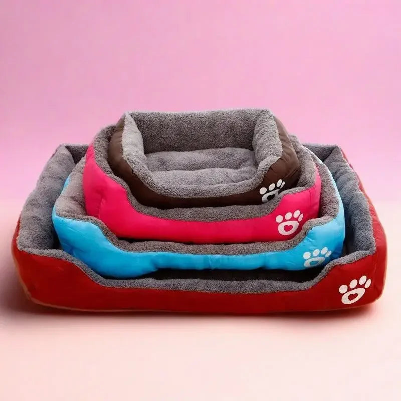 Tapete clássico para animais de estimação, moda canil para cães, cama, casa, respirável, algodão, macio, ninho de gato, cama quente para cães pequenos e médios