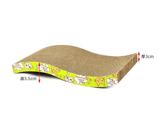 Nova tigela arranhador para gatos, garra de afiar, papelão ondulado, resistente a arranhões, brinquedo para gatos, almofada para sofá e cama