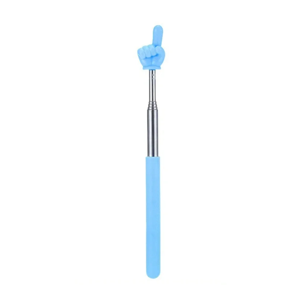 1 peça de aço inoxidável ferramentas de ensino design de dedo ponteiro de quadro branco bastão de ensino bastões de leitura de dedo apresentador portátil