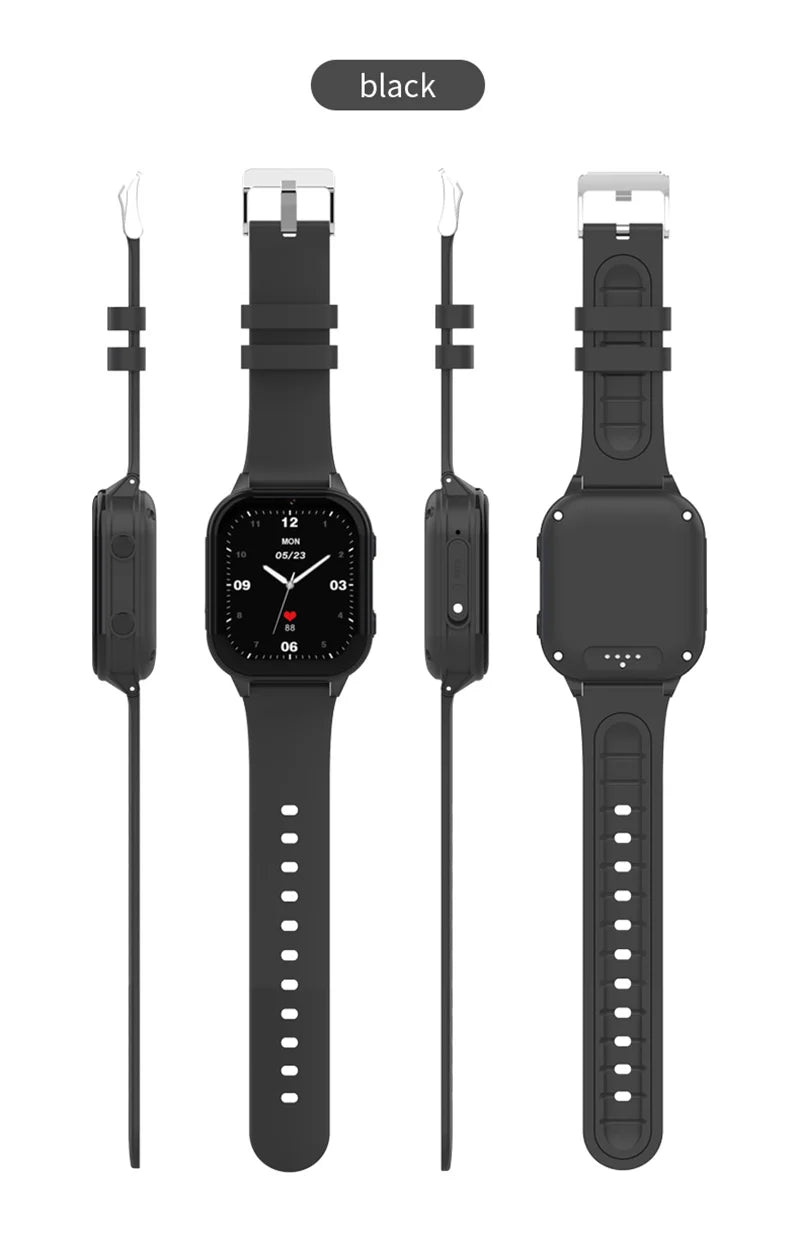 Relógio inteligente infantil Wonlex 4G SOS GPS WiFi Relógio de pulso Whatsapp KT19Pro Android 8.1 com câmera de chamada de vídeo Monitor Smartwatch infantil