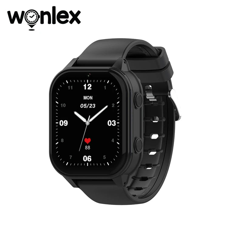 Relógio inteligente infantil Wonlex 4G SOS GPS WiFi Relógio de pulso Whatsapp KT19Pro Android 8.1 com câmera de chamada de vídeo Monitor Smartwatch infantil
