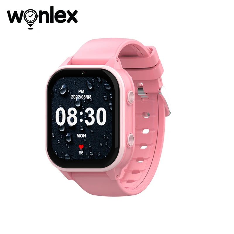 Relógio inteligente infantil Wonlex 4G SOS GPS WiFi Relógio de pulso Whatsapp KT19Pro Android 8.1 com câmera de chamada de vídeo Monitor Smartwatch infantil