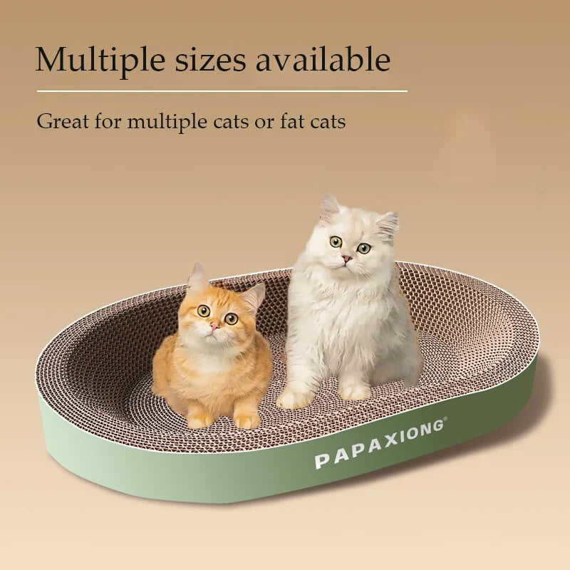 Arranhadores para gatos, brinquedos para gatos, redondos, ovais, arranhadores para gatos, cama para gatos, arranhador para gatos, espessamento, cola de milho durável, decalque de papelão