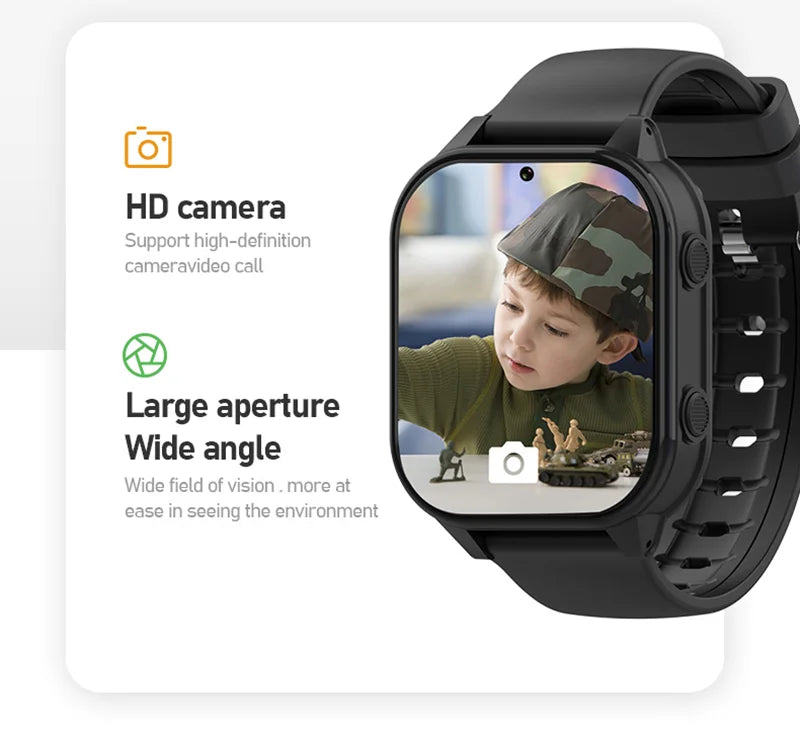 Relógio inteligente infantil Wonlex 4G SOS GPS WiFi Relógio de pulso Whatsapp KT19Pro Android 8.1 com câmera de chamada de vídeo Monitor Smartwatch infantil