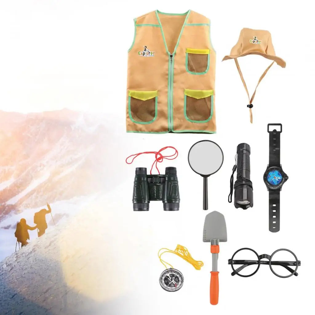 Kids Outdoor Adventure Kits Kids Outdoor Exploration Adventure Kits Dress up Role Explorer Costume Set for Children Kids