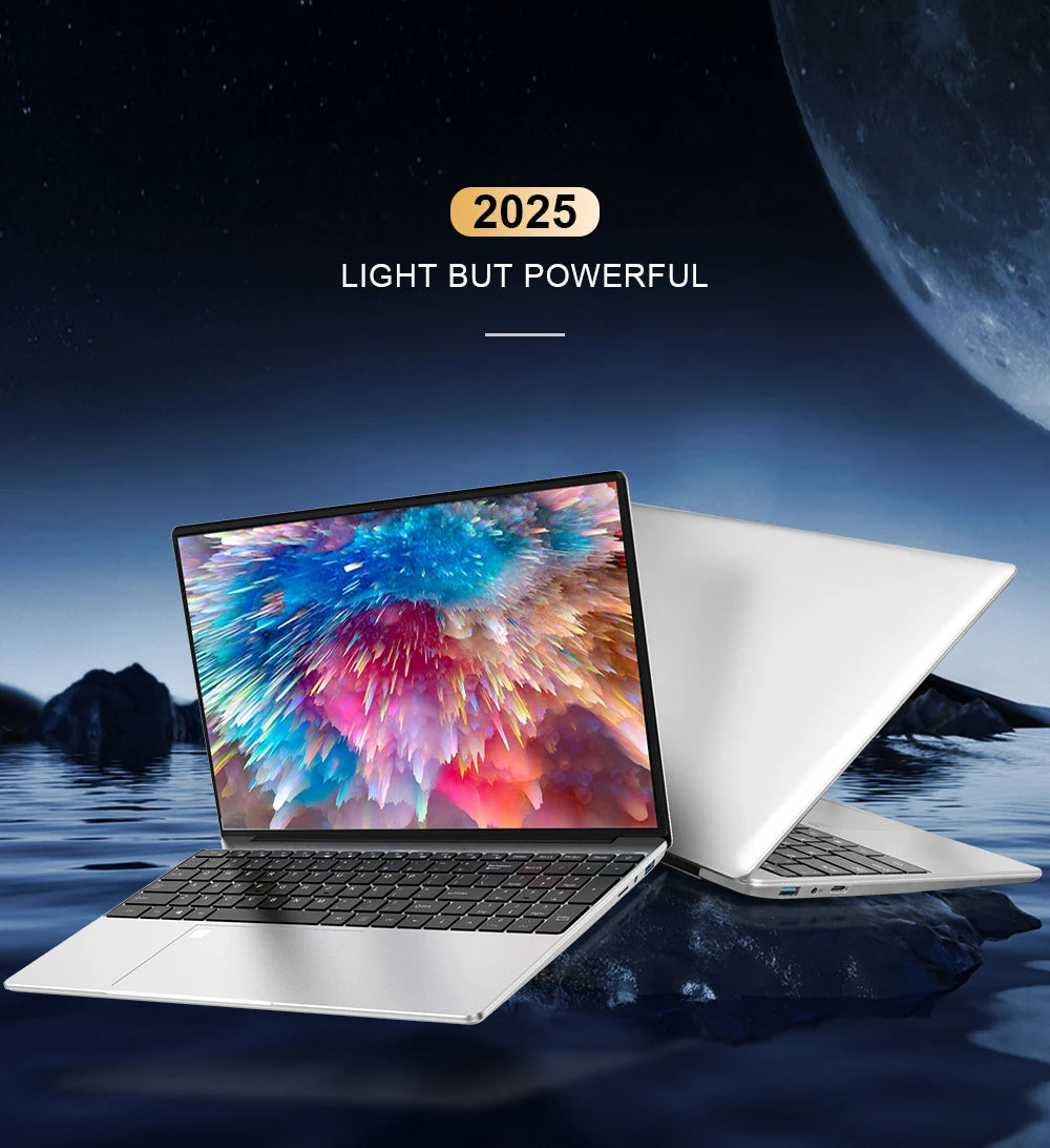 Computador portátil IPS N4000 HD de 15,6" com Intel Celeron, notebook, desbloqueio por impressão digital, Windows 11 Pro, 16 GB DDR4, SSD de 1 TB, laptop para jogos