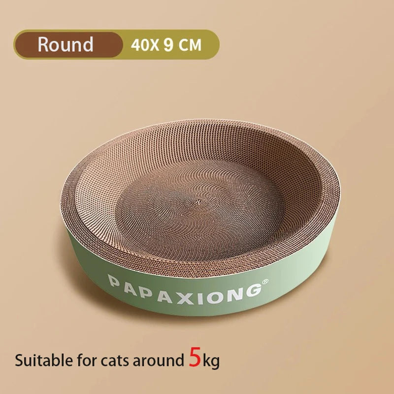 Arranhadores para gatos, brinquedos para gatos, redondos, ovais, arranhadores para gatos, cama para gatos, arranhador para gatos, espessamento, cola de milho durável, decalque de papelão