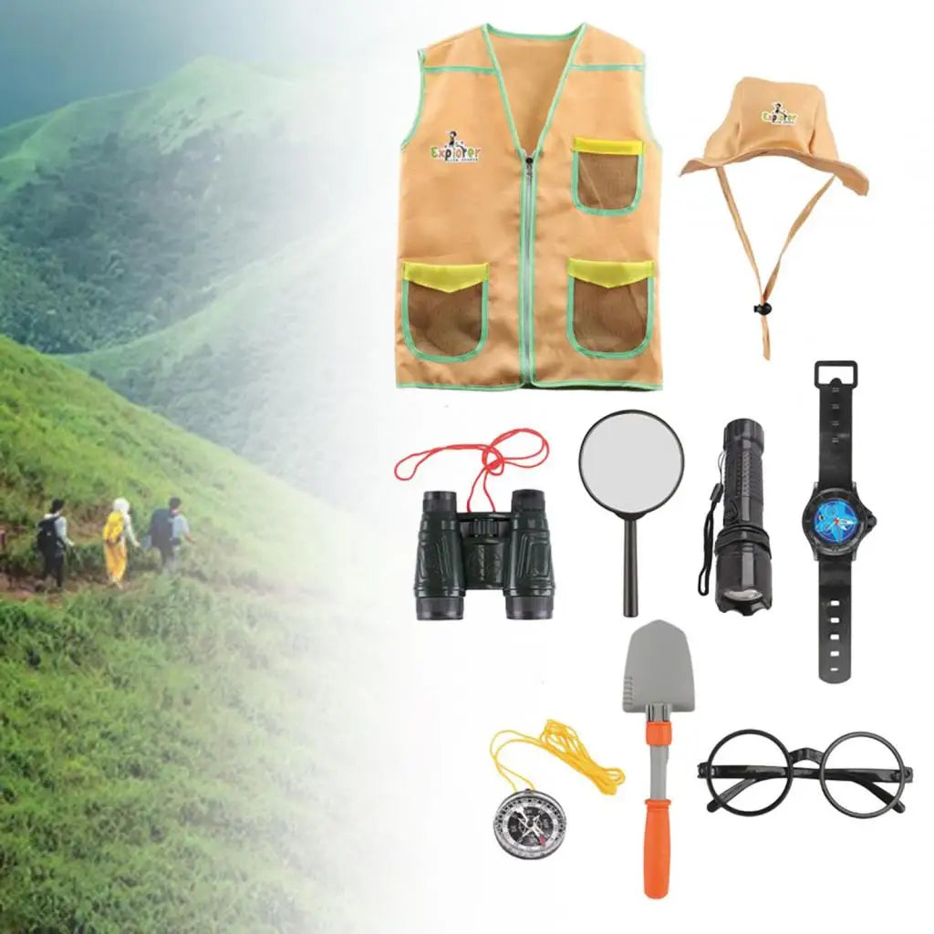 Kids Outdoor Adventure Kits Kids Outdoor Exploration Adventure Kits Dress up Role Explorer Costume Set for Children Kids
