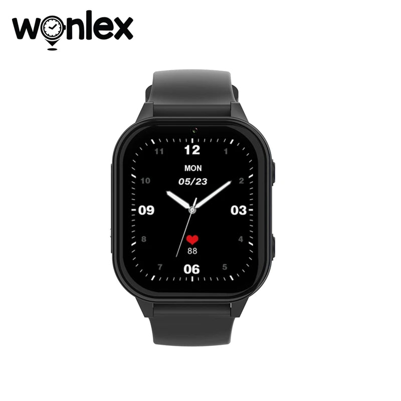Relógio inteligente infantil Wonlex 4G SOS GPS WiFi Relógio de pulso Whatsapp KT19Pro Android 8.1 com câmera de chamada de vídeo Monitor Smartwatch infantil