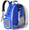 Mochila transparente para transporte de animais de estimação, grande capacidade, portátil, para cães e gatos, com zíper, respirável e resistente para transporte em viagens