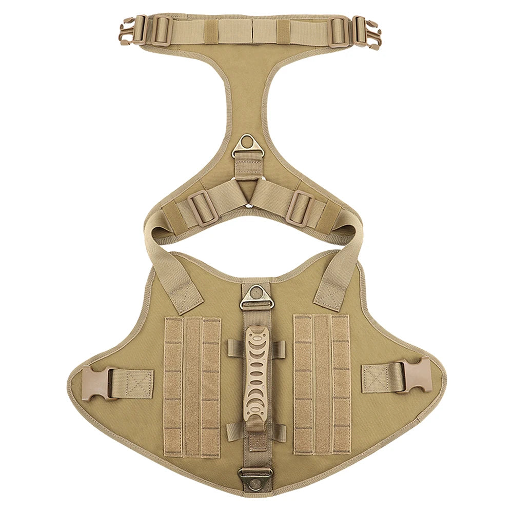 Arnês tático para cães, colete de treinamento militar para cães pastor alemão, colete molle para cães de médio e grande porte
