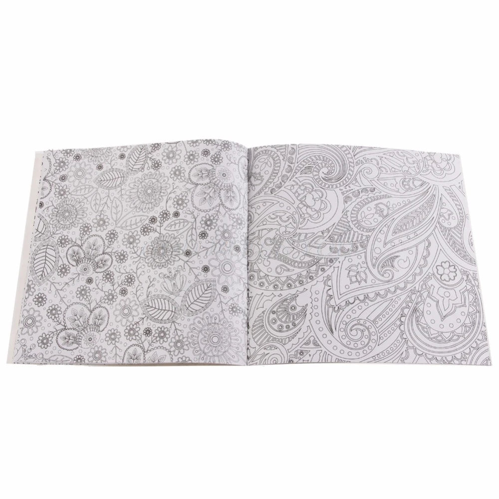 1 peça 12 páginas mandalas livro de colorir de flores para crianças e adultos aliviar o estresse matar o tempo grafite pintura desenho livro de arte