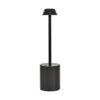 Luminária de mesa LED recarregável por USB, moderna, com toque, para ambientes internos e externos, com abajur cônico, para quartos, casas, sem fio, restaurantes e bares