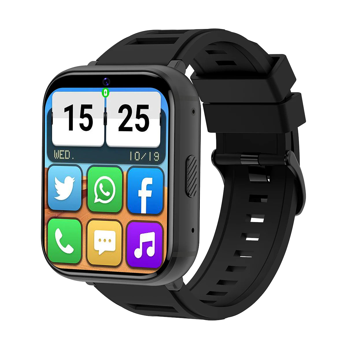 Navegador GPS de 2,08 polegadas, Wi-Fi, Bluetooth, Música, Vídeo, Chamada, Câmera HD, 4G, SIM, Android, Aplicativo, Download, Relógio Inteligente Esportivo