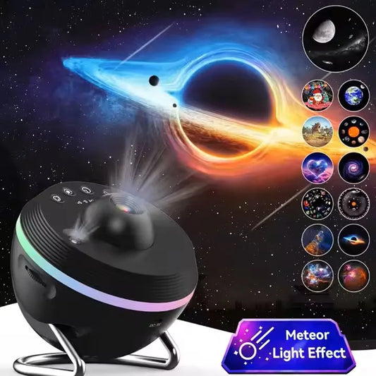 YDH-TKQ01 Projetor de luz LED HD 4K 650 lúmens 720p 13 discos Galaxy com efeito de projetor estrelado Projetor interno portátil 4K