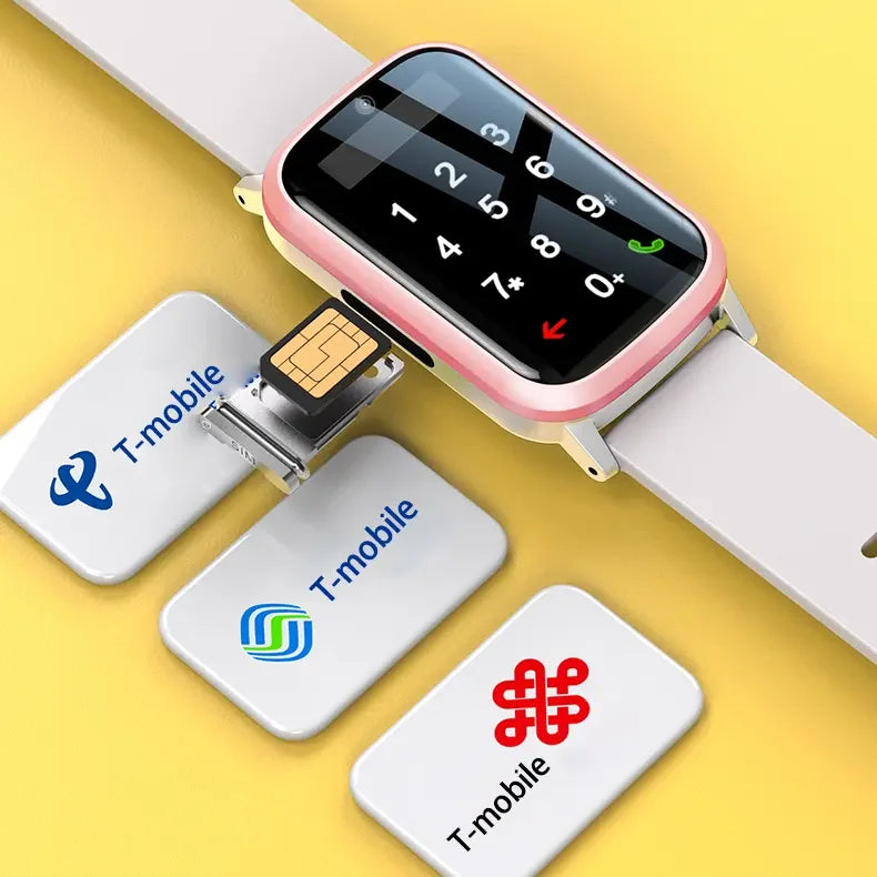 Relógio inteligente infantil 4G com câmera, Wi-Fi + posicionamento LBS, tela de 1,47" e modo de aula de 500mAh, chamada de vídeo, relógio inteligente para meninos e meninas