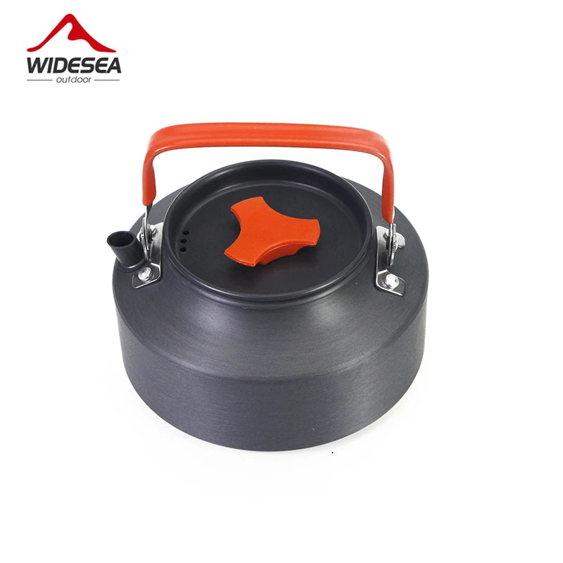 Chaleira de água Widesea 1,1L 2L 1,5L para acampamento, chaleira de café ao ar livre, utensílios de mesa, conjunto de piquenique, equipamentos, utensílios de cozinha para turismo