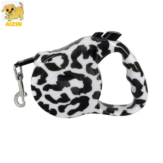 Retractable Dog Leashes Automatic Flexible 3M/5M Printed Puppy Cats Strong Nylon Collar Leads For Medium Pet Products Outdoor