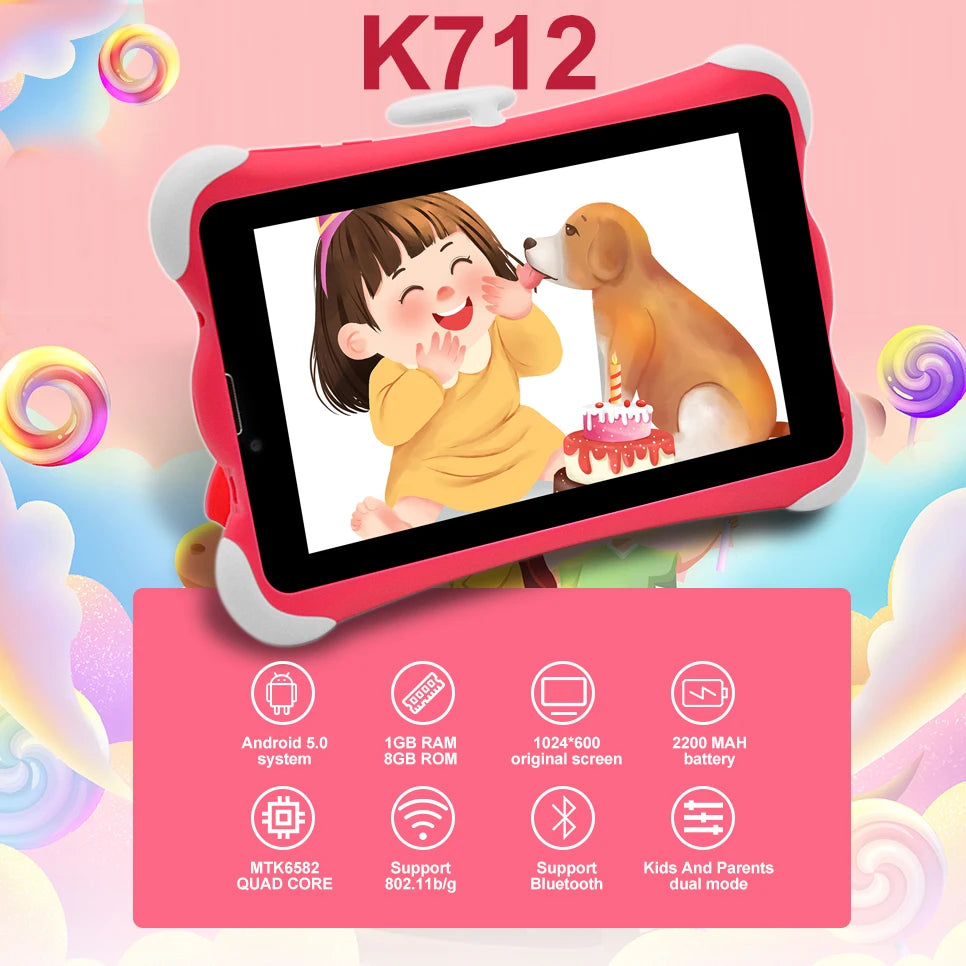Tablette para crianças com sim, wintouch kids tablet 7 Polegada 8gb android 5.0 gms comprimidos 3g cartão sim tablet pc