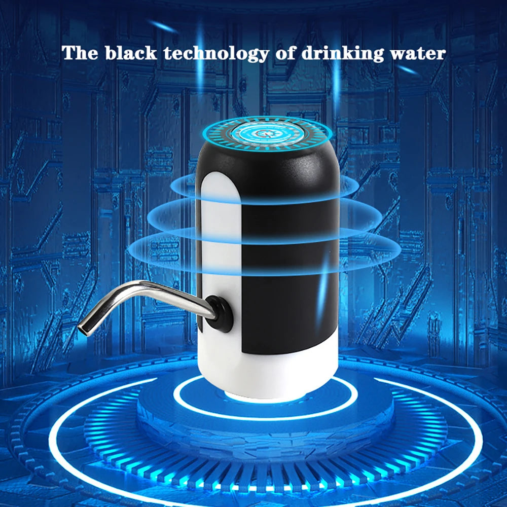 Bomba para garrafa de água com carregamento USB, dispensador elétrico automático de água, bomba para garrafa de água, interruptor automático, dispensador de bebidas