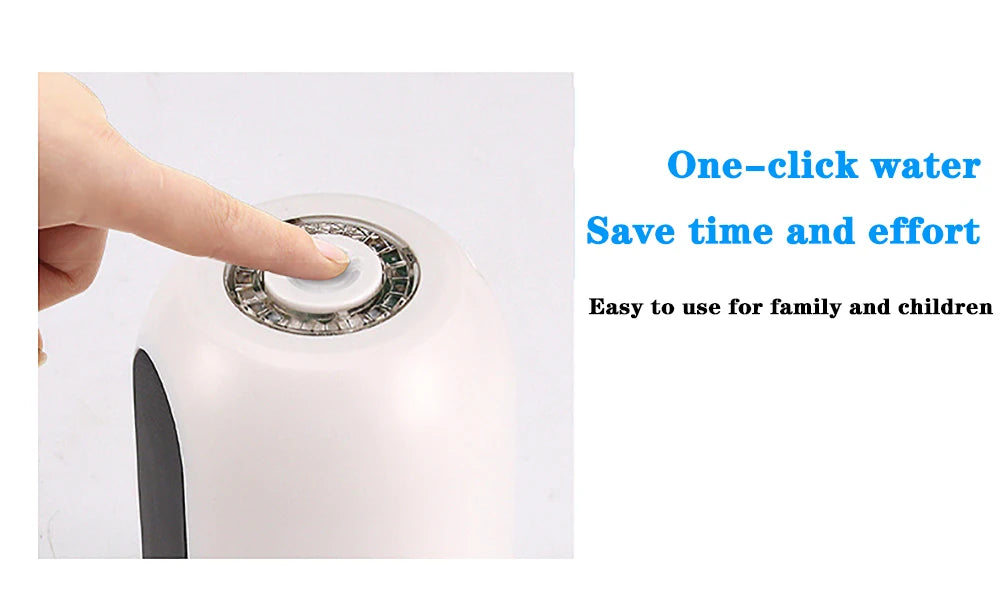 Bomba para garrafa de água com carregamento USB, dispensador elétrico automático de água, bomba para garrafa de água, interruptor automático, dispensador de bebidas