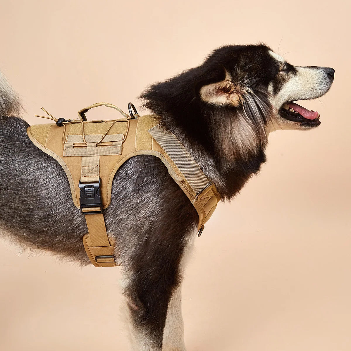 Colete de segurança anti-puxão para cães de treinamento tático, colete ajustável para cães, para caminhada, caminhada e corrida para cães de médio e grande porte