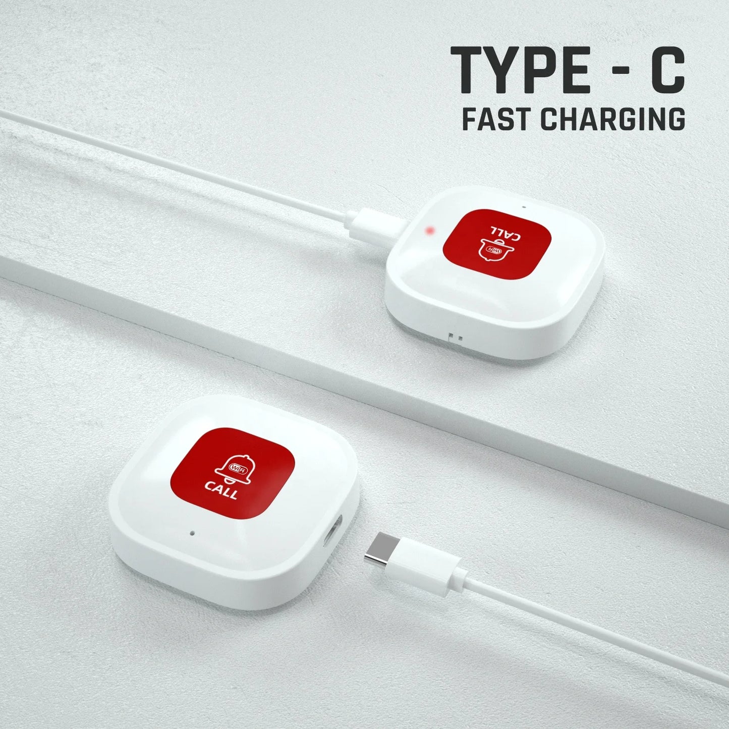 Botão de chamada de emergência sem fio Tuya Smart WiFi SOS para crianças, idosos, cuidadores, paciente, alerta, botão de chamada de emergência WiFi