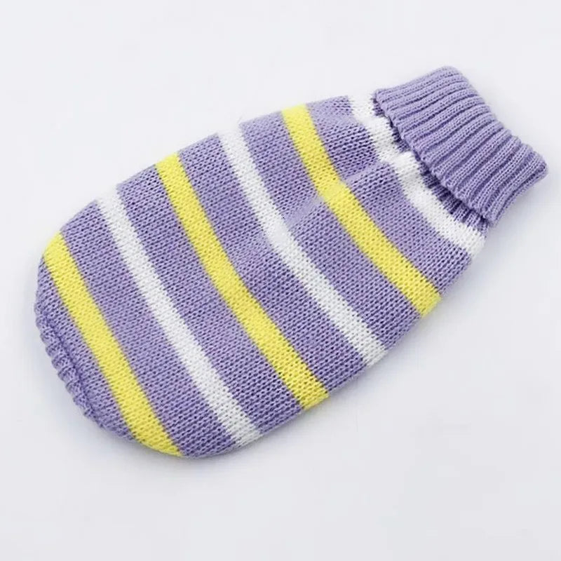 Roupas de cachorro de desenho animado de Natal, suéter quente para gatos, suéter para cães pequenos, roupas para animais de estimação, casaco de tricô, pano de crochê, jersey Perro 30S1