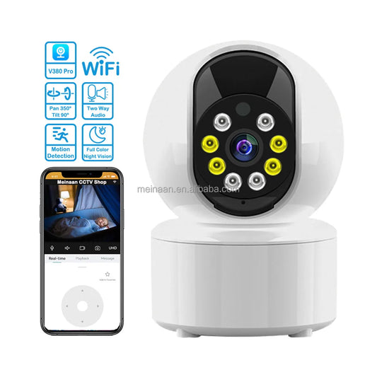 Monitor interno de 3MP por atacado Smart Video V380 Pro Câmera CCTV PTZ sem fio 360 IP Rede WiFi doméstica Câmera de segurança CCTV